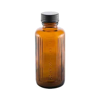 Amber Glass Poison Bottle 100ml