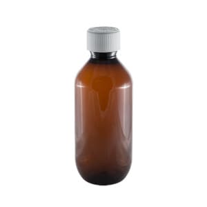 Amber Plastic Bottle 200ml