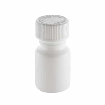 White Plastic Tablet Bottle 35ml