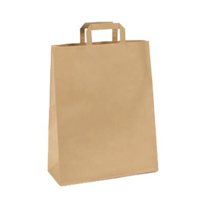 Brown Flat Fold Handle Carry Bags
