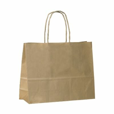 Brown Twist Handle Petite Carry Bags