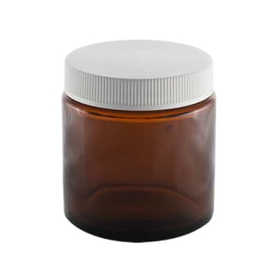 Amber Glass Cream Jar 120ml