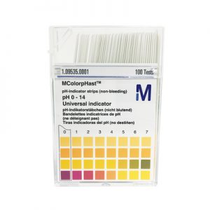 MColorpHast™ Non-Bleeding  pH-Indicator Strips – 100 pk